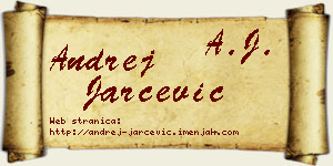 Andrej Jarčević vizit kartica